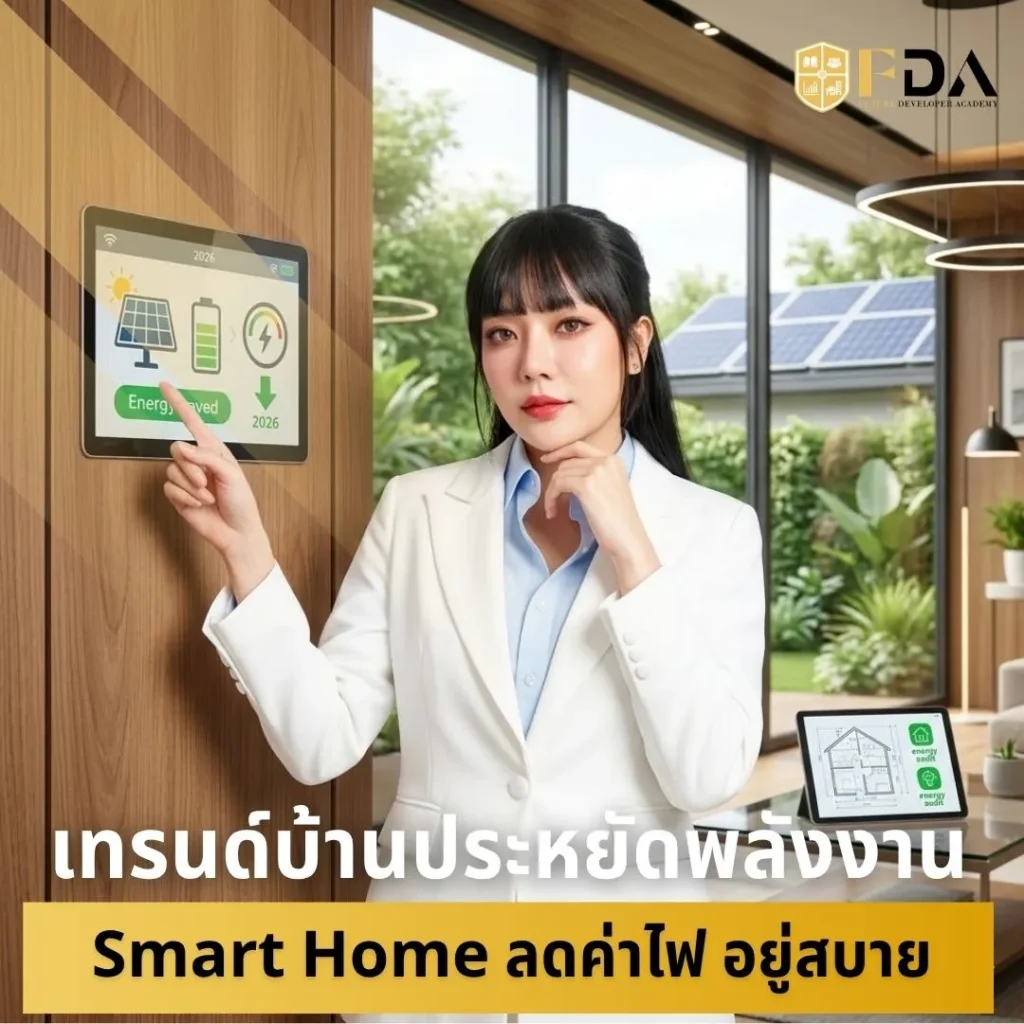 เทรนด์บ้านประหยัดพลังงาน-2026-Smart Home-ลดค่าไฟ-อยู่สบาย