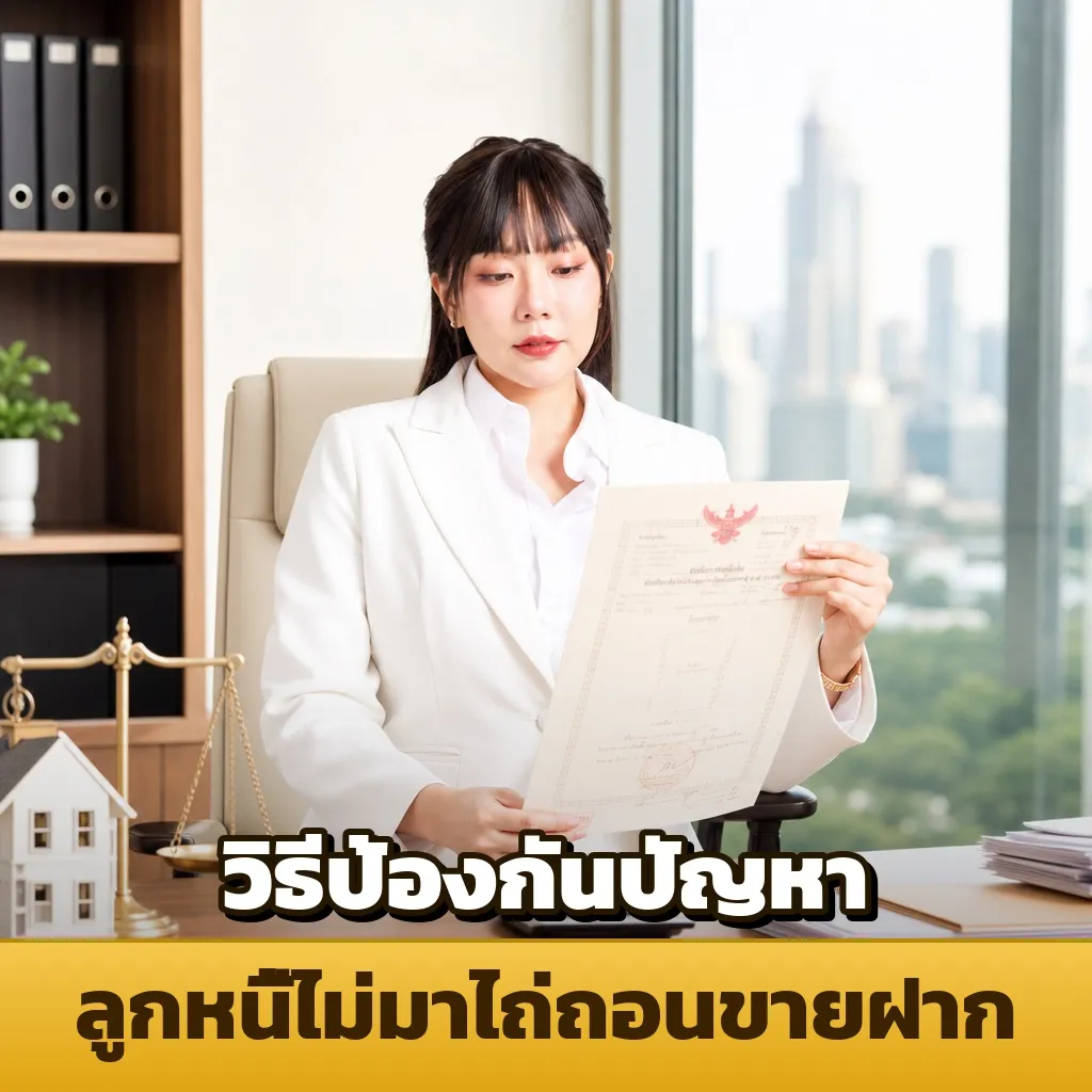 ลงทุนอสังหาวิธีป้องกันปัญหาลูกหนี้ไม่มาไถ่ถอนขายฝาก