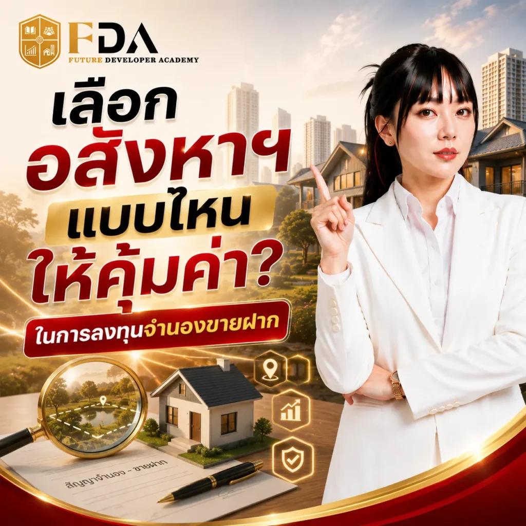 เลือกอสังหาฯ แบบไหนให้คุ้มค่า ลงทุนจำนองขายฝาก