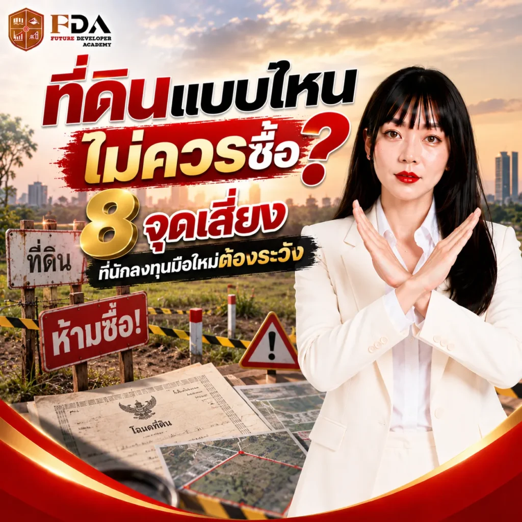 ที่ดินที่ไม่ควรซื้อ ที่ดินแบบไหนไม่ควรซื้อ 8 จุดเสี่ยงที่นักลงทุนมือใหม่ต้องระวัง_3