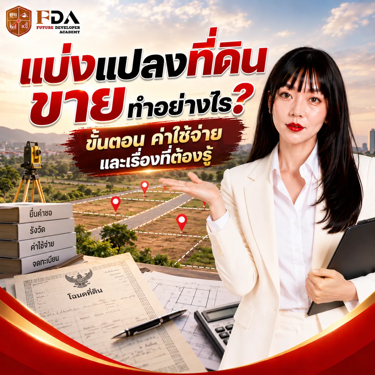 แบ่งแปลงที่ดินขาย ทำอย่างไร ขั้นตอน ค่าใช้จ่าย และเรื่องที่ต้องรู้_2